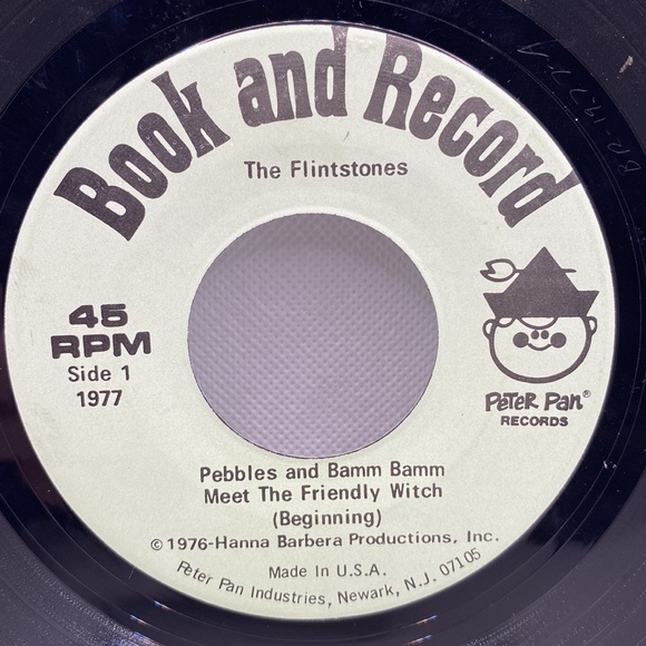 The Flintstones Pebbles and Bamm-Bamm and the Friendly Witch Book & Record 1977 - Picture 12 of 15
